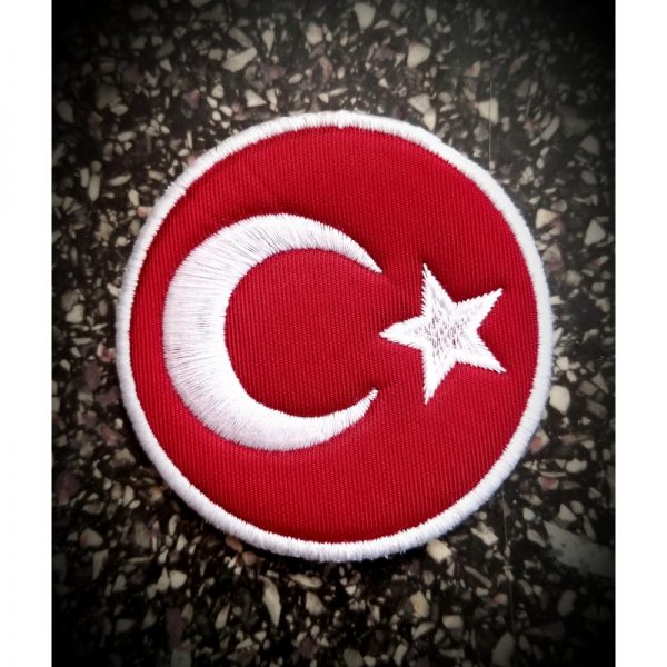 Türk Bayrağı Peç Yuvarlak 7cm